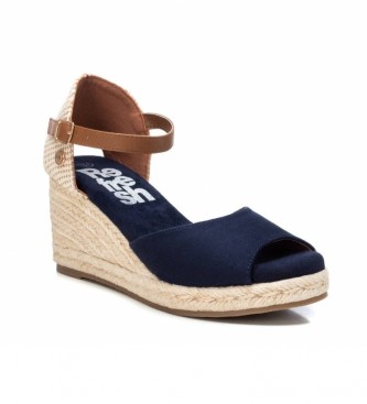 Refresh Sandals 079258 navy blue -Height cua 7 cm