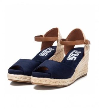 Refresh Sandals 079258 navy blue -Height cua 7 cm