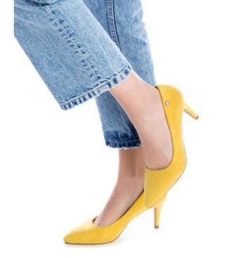 Refresh Sapatos 079956 amarelo -Calcanhar de altura 8cm