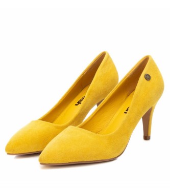 Refresh Sapatos 079956 amarelo -Calcanhar de altura 8cm