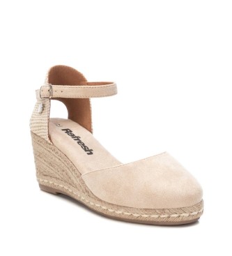 Refresh Espadrilles en cuir 170770 beige