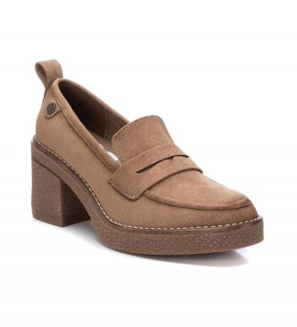 Refresh Loafers i taupefrgad mocka -Hjd 7 cm