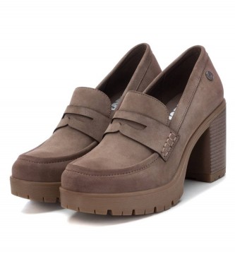 Refresh Moccasins 171265 taupe -Heel height 8cm