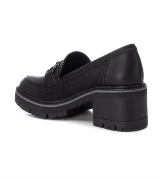 Refresh Loafers med svart spnne -Hg klack 6cm