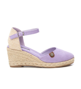 Refresh Lilac leather espadrilles 171882