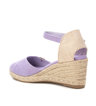 Refresh Lila leren espadrilles 171882