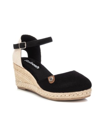 Refresh Espadrilles en cuir 171882 noir