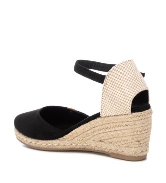 Refresh Espadrilles en cuir 171882 noir