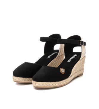 Refresh Espadrilles en cuir 171882 noir