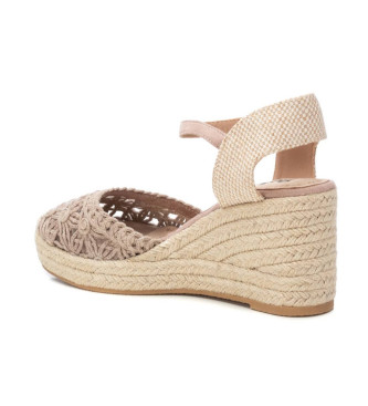 Refresh Espadrilles 171953 taupe -Height wedge 8cm