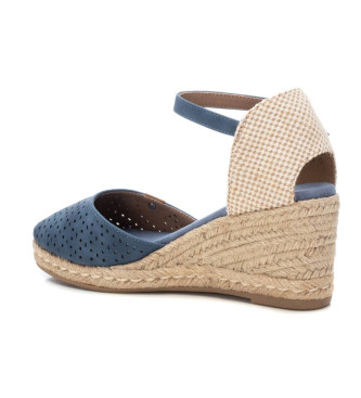 Refresh Espadrillas 171969 blu - Altezza zeppa 7 cm