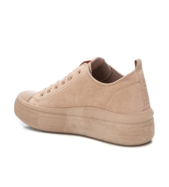 Refresh Leather trainers 172367 beige