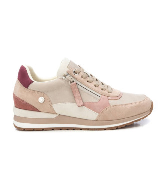 Refresh Leather trainers 172630 nude