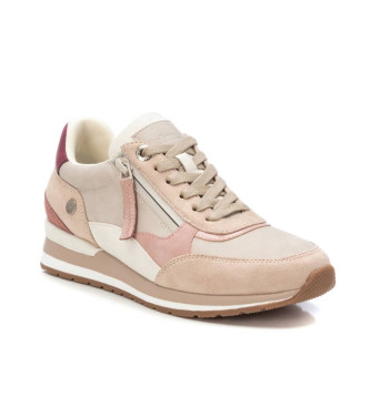 Refresh Leather trainers 172630 nude