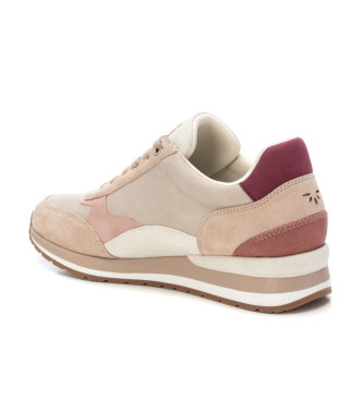 Refresh Leather trainers 172630 nude