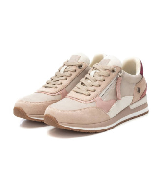 Refresh Leather trainers 172630 nude