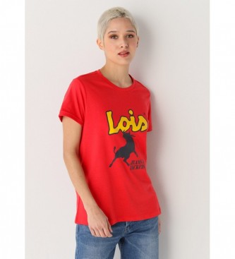 Lois Jeans T-shirt 133098 czerwony