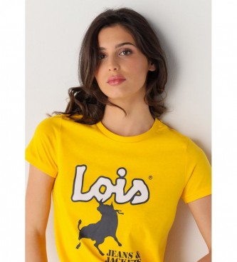 Lois Jeans T-shirt 133099 żółty