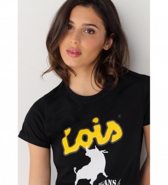 Lois Jeans T-shirt 133101 czarny