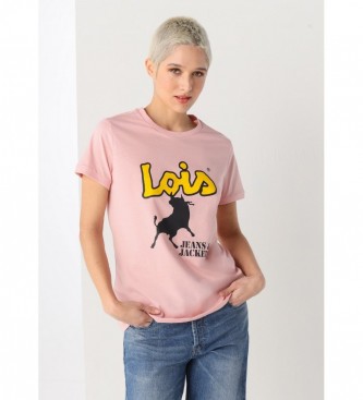 Lois Jeans T-shirt 134761 roze