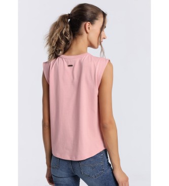 Lois Jeans T-shirt 133068 różowy