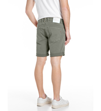 Replay Bermuda corti verdi affusolati