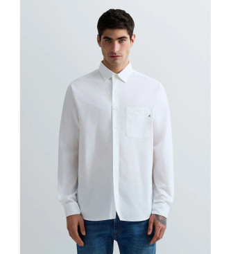 Replay Camisa de Popelina blanco