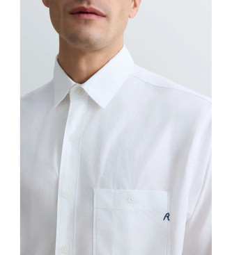 Replay Camisa de Popelina blanco