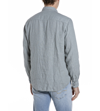 Replay Naturale bl� skjorte
