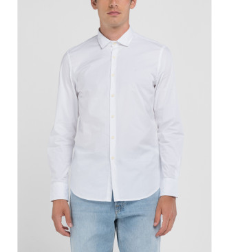 Replay Camisa Popeline Stretch branca