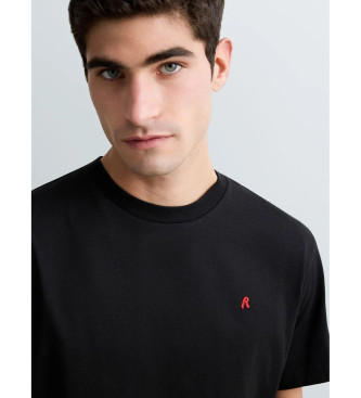 Replay T-shirt med svart broderad R