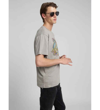 Replay T-shirt gris imprim