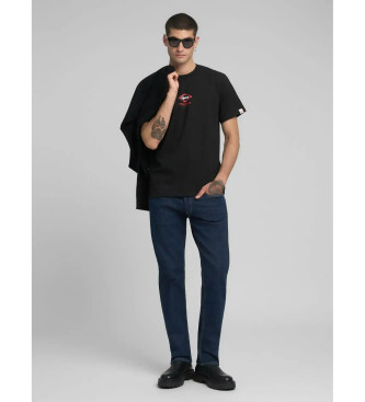 Replay T-shirt z nadrukiem Legacy czarny