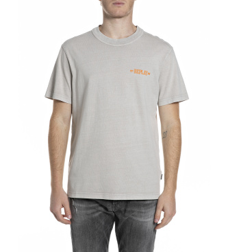 Replay Grey logo T-shirt