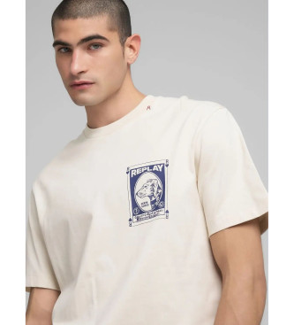 Replay T-shirt bege vintage