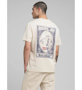 Replay T-shirt bege vintage