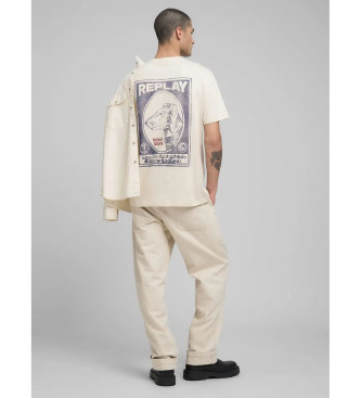 Replay T-shirt bege vintage