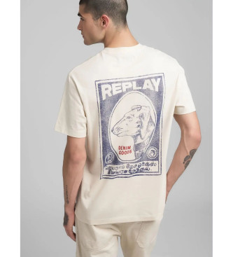 Replay T-shirt bege vintage