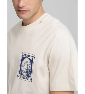 Replay T-shirt bege vintage