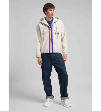 Replay Jacke mit kontrastierenden weien Details