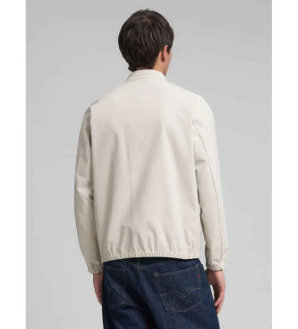 Replay Jacke mit kontrastierenden weien Details