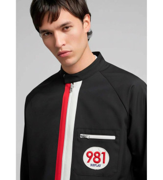 Replay Jacke mit schwarzen Kontrastdetails