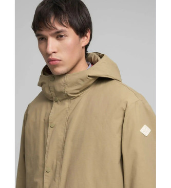 Replay Veste longue matelasse beige