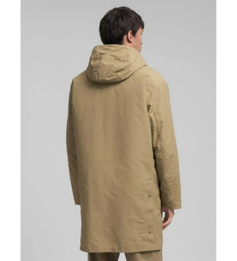 Replay Veste longue matelasse beige