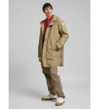 Replay Veste longue matelasse beige