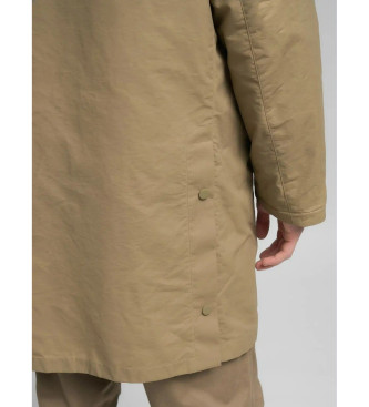 Replay Veste longue matelasse beige
