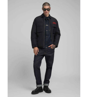 Replay Rider Gesteppte Jacke mit Patches Schwarz