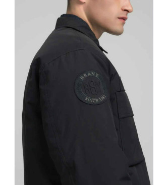 Replay Rider Gesteppte Jacke mit Patches Schwarz