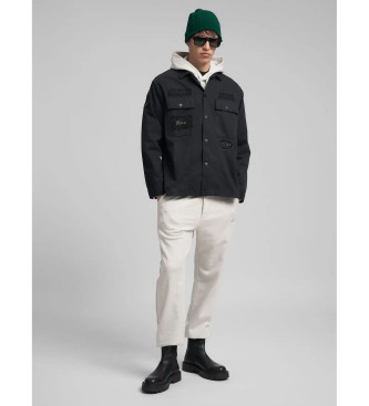 Replay Veste  coupe rgulire avec patchs noir