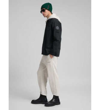 Replay Veste  coupe rgulire avec patchs noir